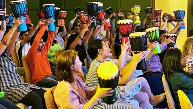Drum circle team building