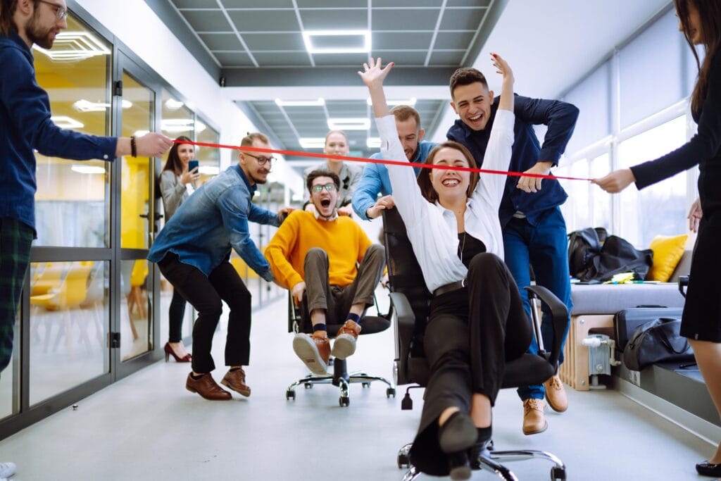 In-office corporate team building activities for employees