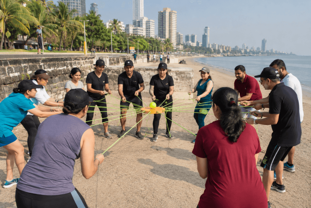 Team Building Ninja conducting corporate team building in Mumbai