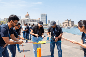 Team building session for Mumbai corporate employees focused on collaboration and communication